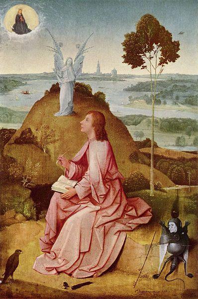 BOSCH, Hieronymus Saint John the Evangelist on Patmos Norge oil painting art